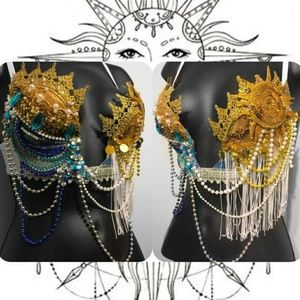 Led Sun & Moon Rave Bra